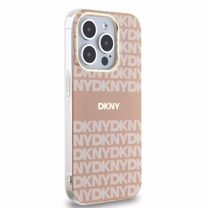 DKNY IML Mono & Stripe MagSafe ümbris jaoks iPhone 15 Pro - roosa