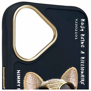 Nimmy Glasses Cool Dog iPhone 16 Ümbris - Must