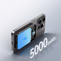 Powerbank Joyroom JR-W020 Mini 5000mAh USB-A USB-C induktiivne 20W - must + USB-C / USB-C kaabel