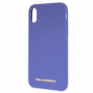 Силиконовый чехол Karl Lagerfeld для iPhone Xr - фиолетовый