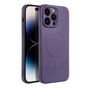 SILICONE MAG ÜMBRIS compatible with MagSafe jaoks IPHONE 14 Pro Max dark lilla