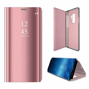 Smart Clear View ümbris jaoks Samsung Galaxy S23 FE roosa