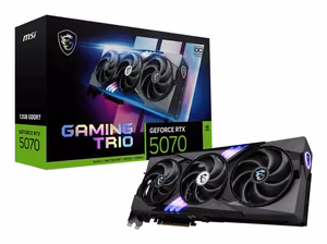 MSI GAMING GeForce RTX 5070 12G TRIO OC NVIDIA 12 GB GDDR7 graafikakaart