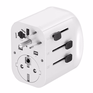 Gembird TPA-EU2A1C15-01-W maandatud universaalne reisiadapter, 15 W, valge