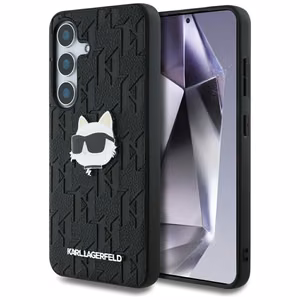 KARL LAGERFELD ümbris jaoks SAMSUNG S25 KLHCS25SPGKLCHPK (PU Monogram Choupette Head Pin) must