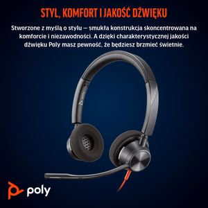 HP Poly BW 3320 stereo -M USB-C +USB-C/A