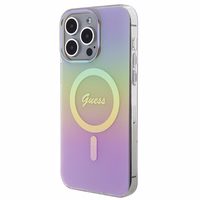 Guess IML Iridescent MagSafe ümbris jaoks iPhone 15 Pro - roosa