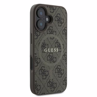 Guess 4G Ring Classic Logo MagSafe iPhone 16 Plus Ümbris - Brown