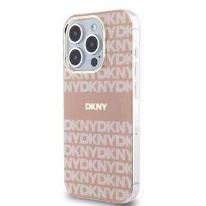 DKNY IML Mono & Stripe MagSafe ümbris jaoks iPhone 15 Pro - roosa