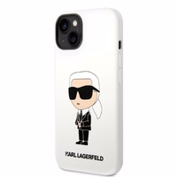 Karl Lagerfeld KLHCP14MSNIKBCH iPhone 14 Plus 6.7" hardcase valge/valge Silicone Ikonik