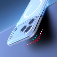 Dux Ducis Clin Mag Ümbris jaoks iPhone 17 Pro Compatible with MagSafe - Läbipaistev