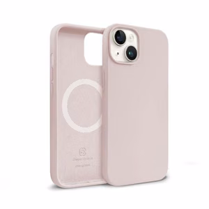 Crong Color Cover Magnetic ümbris seadmele iPhone 14 Plus, MagSafe'iga ühilduv, liivaroosa