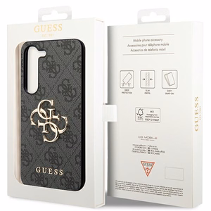 Guess 4G Big Metal Logo ümbris jaoks Samsung Galaxy A55 - must