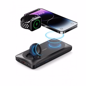 Akupank Veger W1156 must 10000mAh (juhtmevaba laadimine 15W / PD 22.5W / QC3.0)