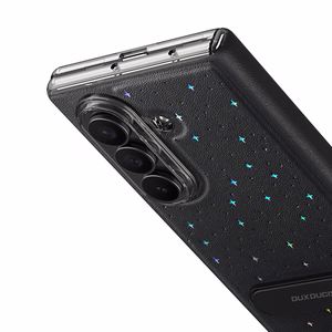Dux Ducis Stex Ümbris jaoks Samsung Galaxy Z Fold 7 koos 360° Alus - must