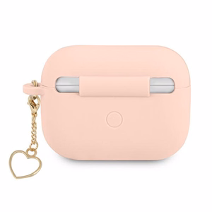 Guess GUAPLSCHSP AirPods Pro чехол розовый/розовый Silicone Charm Heart Collection
