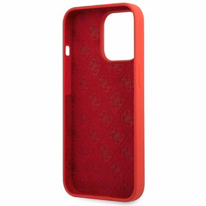 Guess GUHCP13XLSLMGRE iPhone 13 Pro Max 6.7" красный/бордовый хардкейс Silicone Vintage Gold Logo