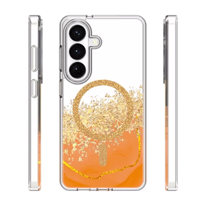 Epoxy Mag ümbris Samsung Galaxy S24 / S25 oranž