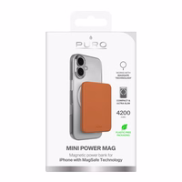 Puro 4200mAh Ultra-Thin MagSafe USB-C Compatible Akupank - Oranž