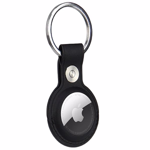 Audi Synthetic Leather AirTag ümbris - must