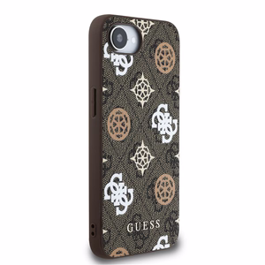 Guess PU 4G Peony ümbris with MagSafe jaoks iPhone 16e - brown