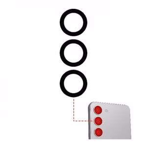 Tagakaamera lääts ühilduv Samsung S911 S23 (S916 S23 Plus) tagakaamera lääts (3 tk)