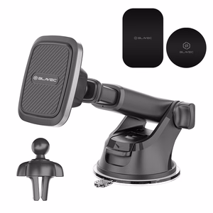 Blavec Car holder BH-06 magnetic to windshield and to air vent (BH06-MAVWSB) black