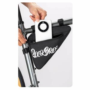 Rockbros G001 Flash Journey kolmnurkne 0,8 l jalgratta raamikott – must