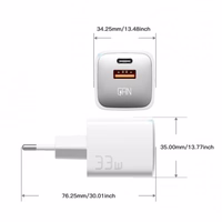 Laadija Essager "GaN Polestar" Valge 33W (PD / QC3.0)