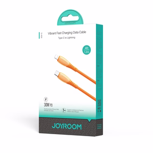 Joyroom S-A59 Vibrant Series 30W USB-C - Lightning kaabel 1.2m - oranž
