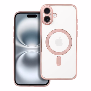 ELECTRO MAG COVER case compatible with MagSafe jaoks IPHONE 16 Plus rose kuldne