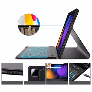 Tech-Protect SC Pen + Keyboard Ümbris jaoks Xiaomi Pad 7 / 7 Pro - Must