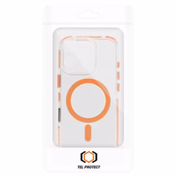 Tel Protect Strap Clear Ümbris jaoks Iphone 17 oranž