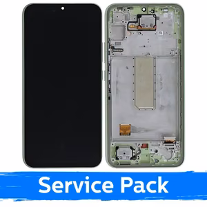 LCD ekraan ühilduv Samsung A346 A34 5G raamiga / laimi / (Service Pack)