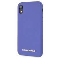 Karl Lagerfeld Silicone iPhone Xr Ümbris - lilla