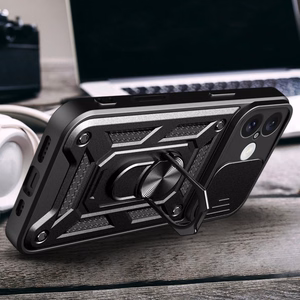 Hybrid Armor Camshield iPhone 16 Plus Armored Ümbris with Camera Cover and Stand - Must
