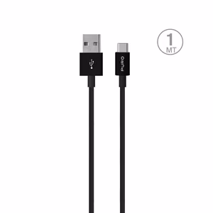 Puro valge USB-A USB-C Kaabel 1m - must