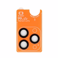 Tempered glass Tel Protect Titanium Lens 99% AR on camera jaoks Iphone 15 Pro/15 Pro Max must (lens 3 pcs)