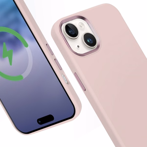 Crong Color Cover LUX Magnetic ümbris seadmele iPhone 15 Plus, MagSafe'iga ühilduv, roosa