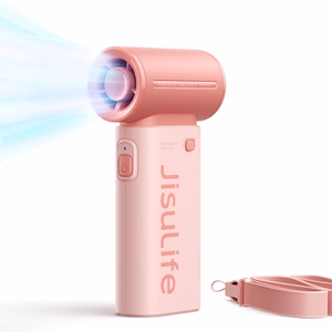 Jisulife Life9 3600 mAh kaasaskantav USB-käsiventilaator-minipuhur, roosa