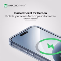 Amazing Thing Titan Pro Mag Ring Grip Ümbris 10FT IP156.1PTRBU jaoks Iphone 15 Pro tumesinine