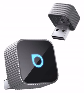 Heliadapter autosse OTTOCAST Mini Cube T2 (CarPlay Android auto) hõbedane