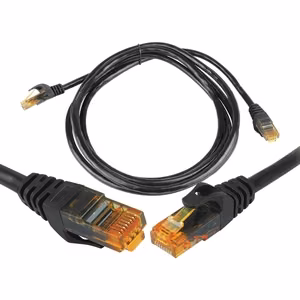 CAT6e UTP võrgu patchcord kaabel 8P8C must 1,5m