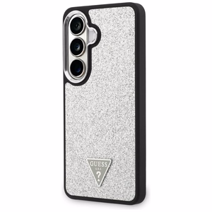 Guess ümbris Fixed Glitter Triangle MagSafe for Samsung Galaxy S26 hõbedane