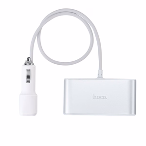 Autopistikupesa jagur Hoco Z13, 2 USB-pordi ja 3 pistikupesaga