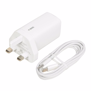 iBOX C-65 valge, GaN 65W universal charger UK plug