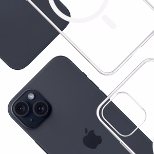 3mk Clear MagCase jaoks Apple iPhone 15 - läbipaistev