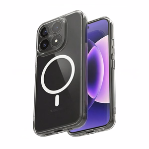 Crong Hybrid Clear Magnetic MagSafe ümbris seadmele Xiaomi 17, läbipaistev