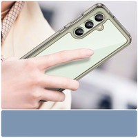 Outer Space Ümbris with Gel Frame jaoks Samsung Galaxy S24 FE - Clear must