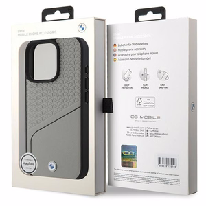 BMW Sign Leather Textured and Line MagSafe iPhone 16 Pro Ümbris - hall